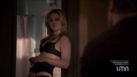 Julia Stiles - Erotic Scenes in Blue s01e01-02 (2014)