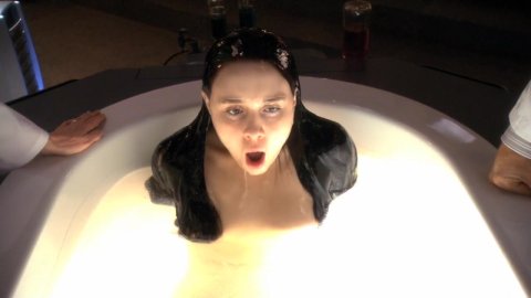 Alessandra Torresani - Erotic Scenes in Caprica s01e18 (2010)