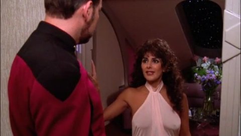 Marina Sirtis - Erotic Scenes in Star Trek: The Next Generation s06e03 (1992)