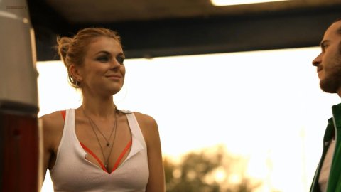 Serinda Swan - Erotic Scenes in Graceland s02e02 (2014)