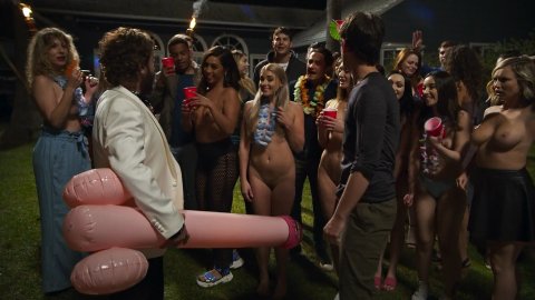 Aimee Teegarden, Lily Drew Detwiler, Charlotte McKinney, Liz Katz - Erotic Scenes in Guest House (2020)