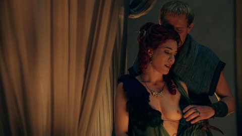 Jaime Murray - Erotic Scenes in Spartacus s01e04 (2011)