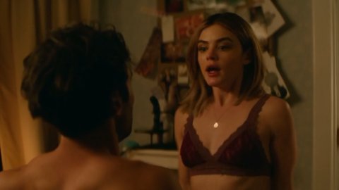 Lucy Hale - Erotic Scenes in A Nice Girl Like You (2020)