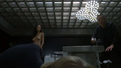 Thandie Newton - Erotic Scenes in Westworld s01e08 (2016)